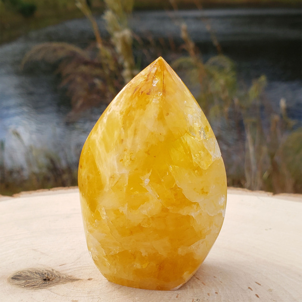 Golden Healer Quartz Flame