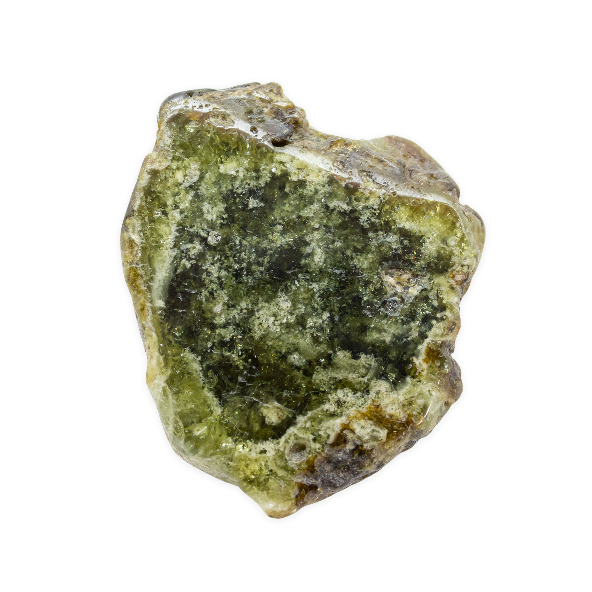 Green Garnet Slice - Crystal Vaults