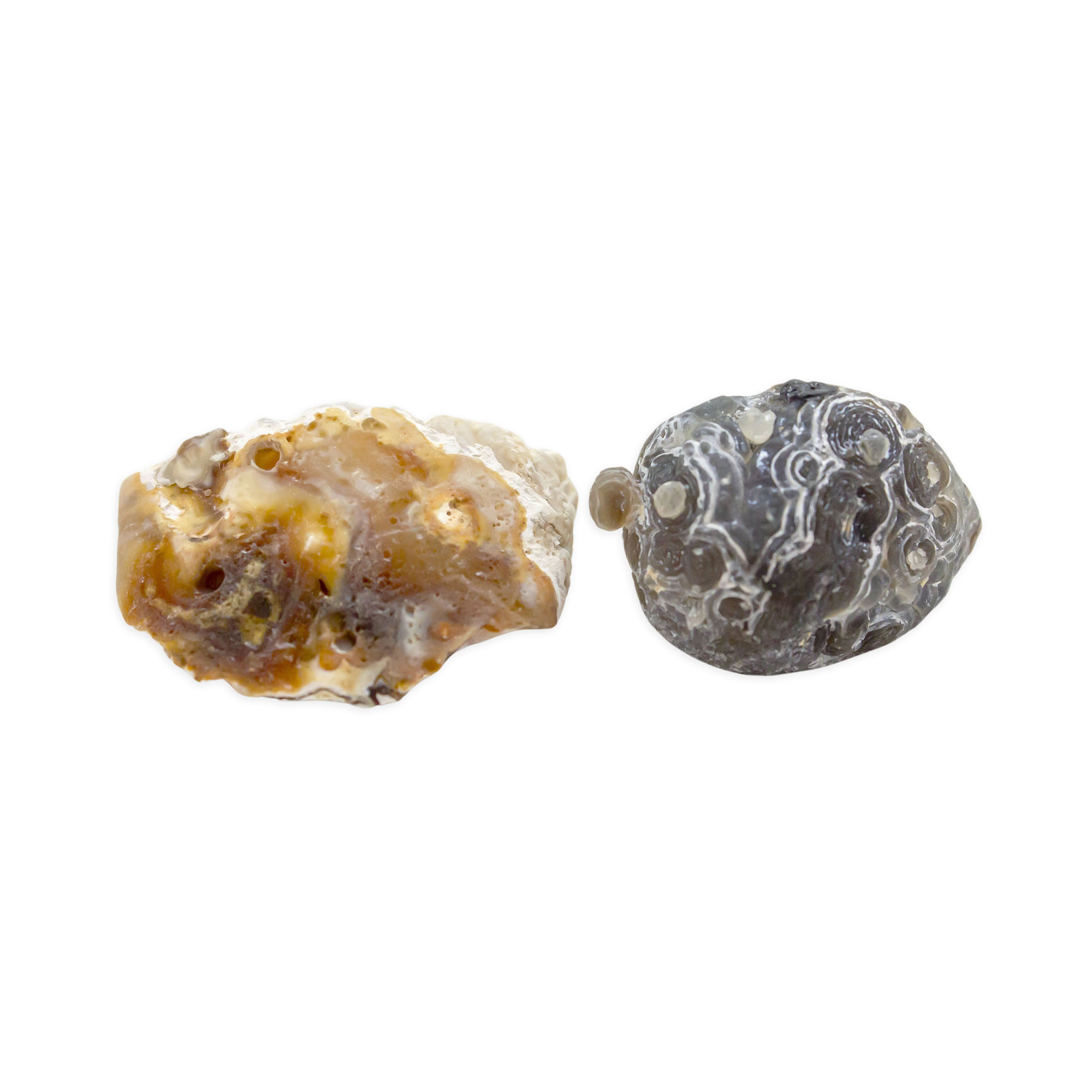 Druzy Agate Geode Pair - Image 2