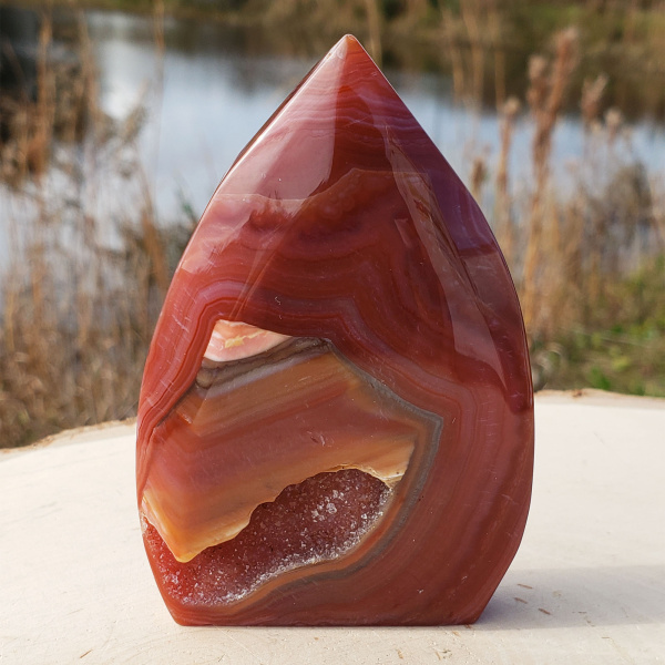 Carnelian Druzy Display Piece - Image 3