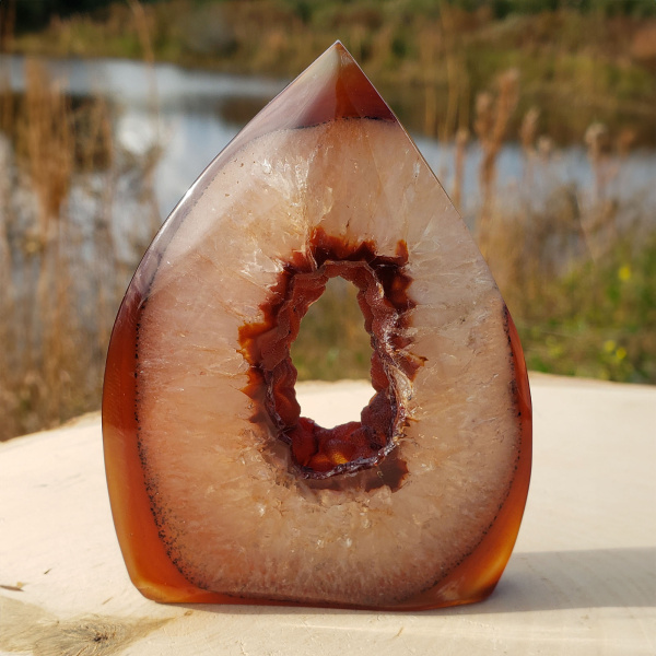 Carnelian Druzy Display Piece - Image 3