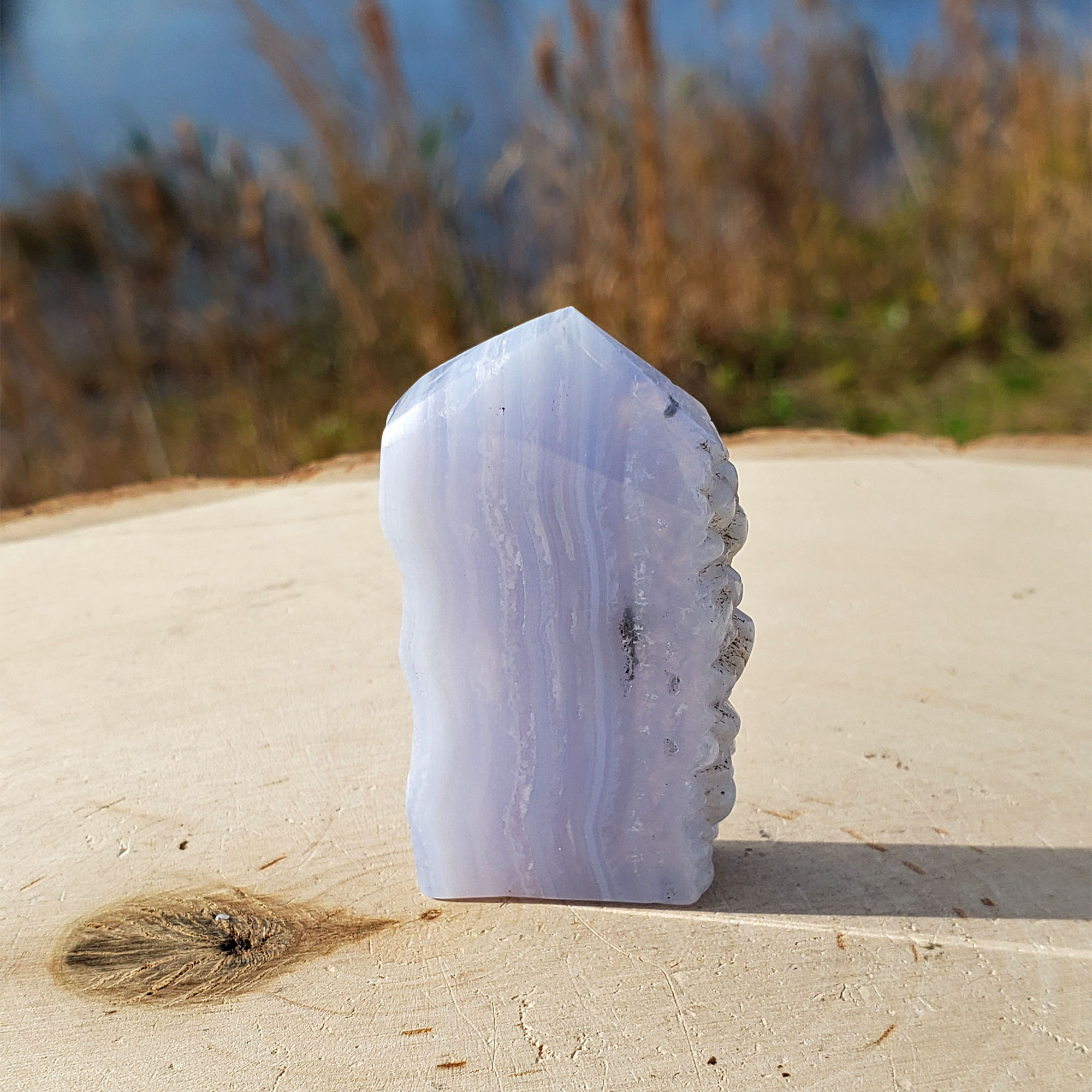 Blue Lace Agate - Polished