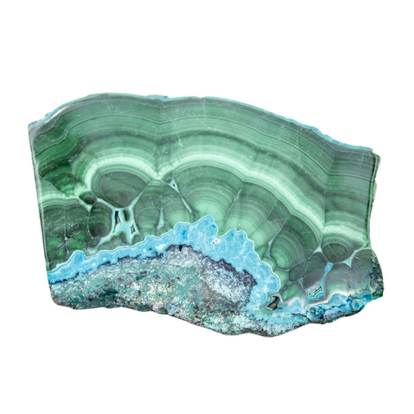 Malachite Chrysocolla Slice