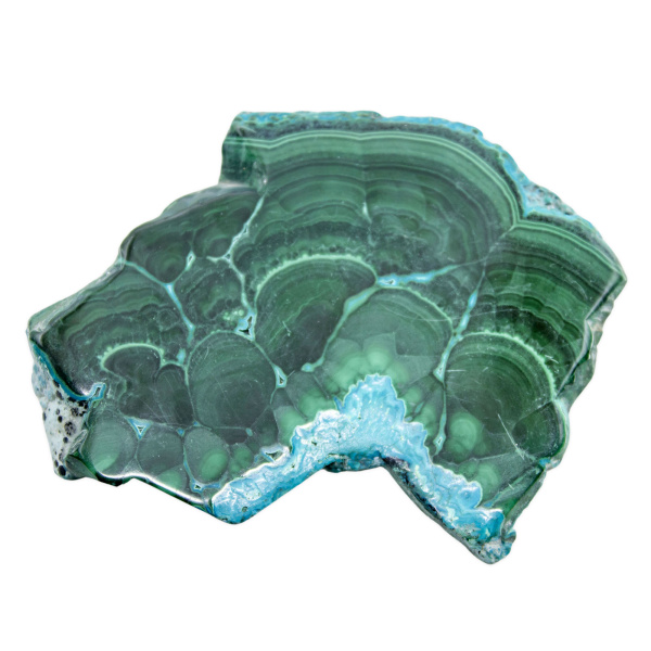 Malachite Chrysocolla Slice