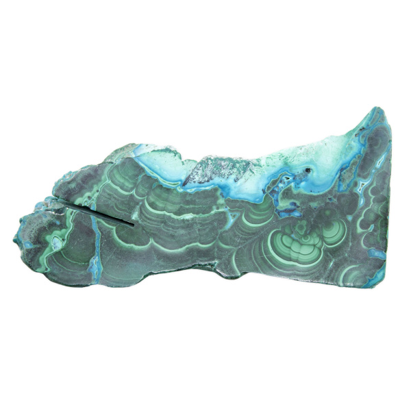Malachite Chrysocolla Slice
