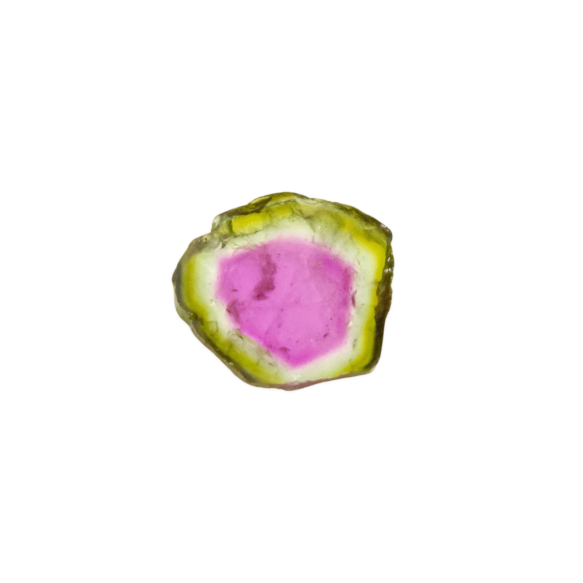 Watermelon Tourmaline Slice
