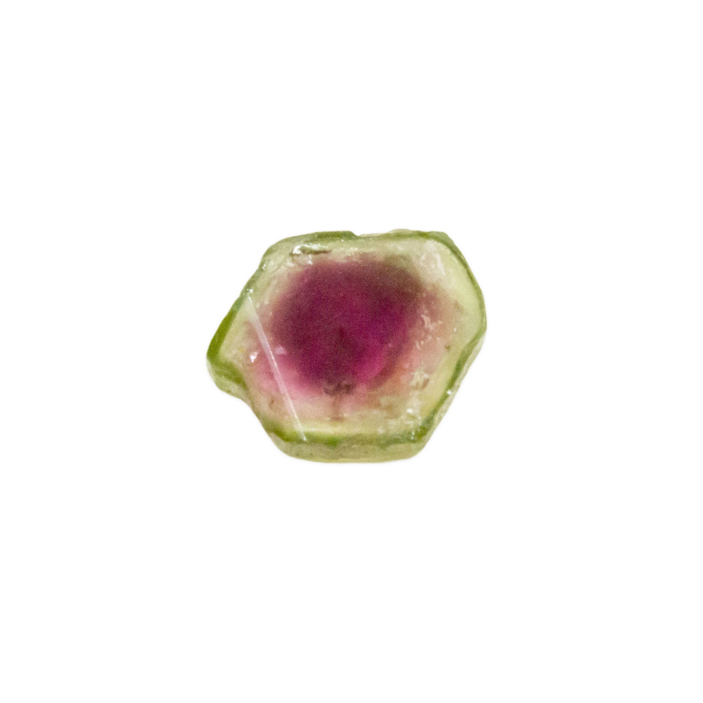 Watermelon Tourmaline Slice Crystal Vaults