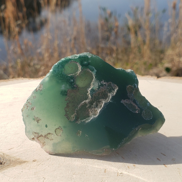Mtorolite Chrome Chrysoprase Plate