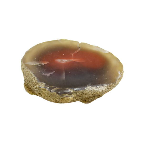 Polished Red Sashe River Agate Nodule - Image 2