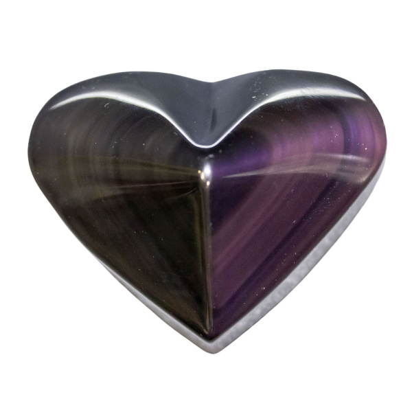 Rainbow Obsidian Heart