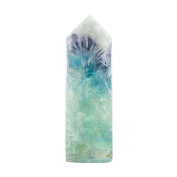 Feather Fluorite Point