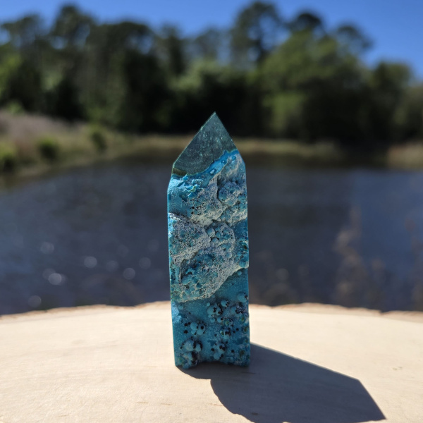 Malachite Chrysocolla Point