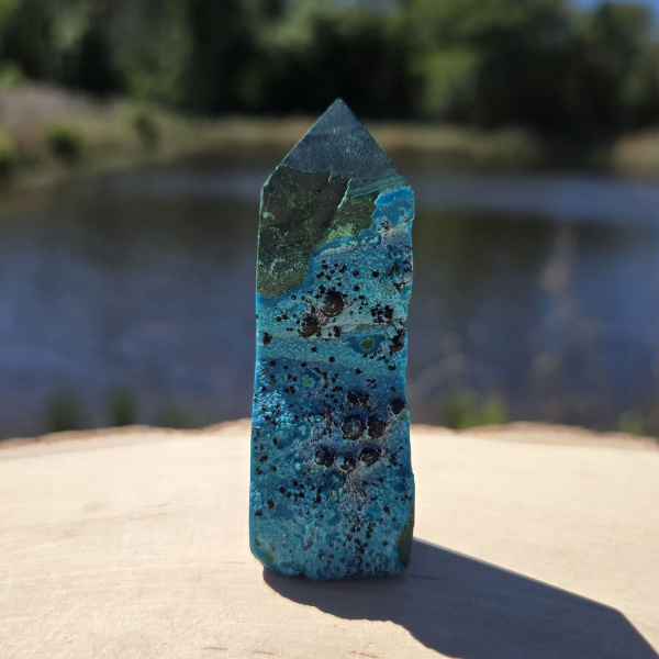 Malachite Chrysocolla Point