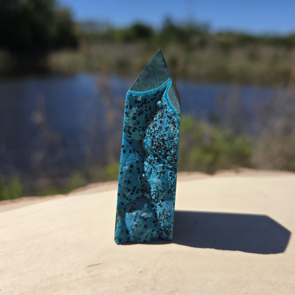 Malachite Chrysocolla Point