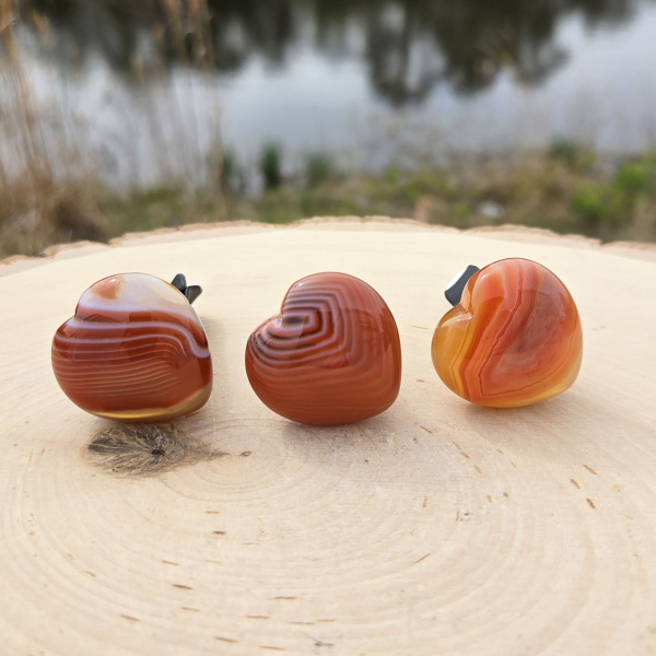 Carnelian Heart Car Vent Clip - Image 2