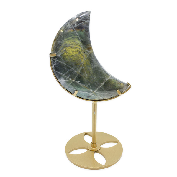 Labradorite Moon on Stand - Image 2
