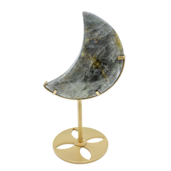 Labradorite Moon on Stand - Image 3