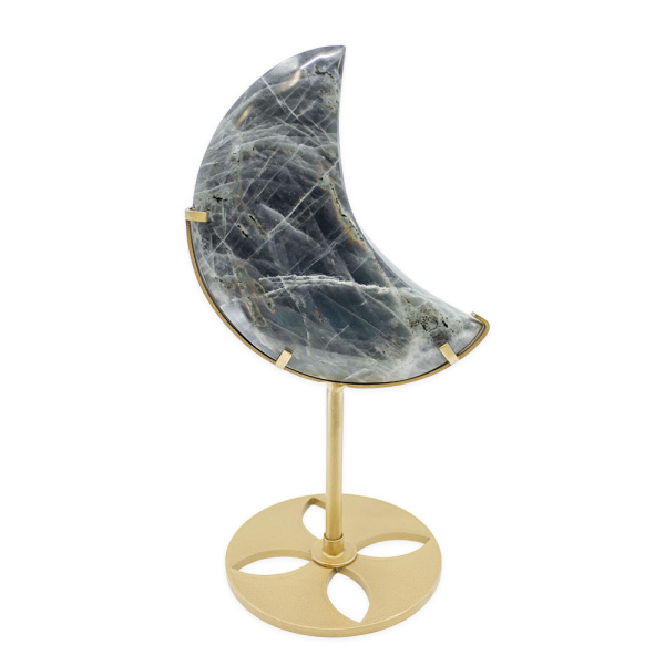 Labradorite Moon on Stand - Image 5