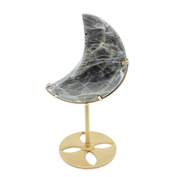 Labradorite Moon on Stand - Image 4