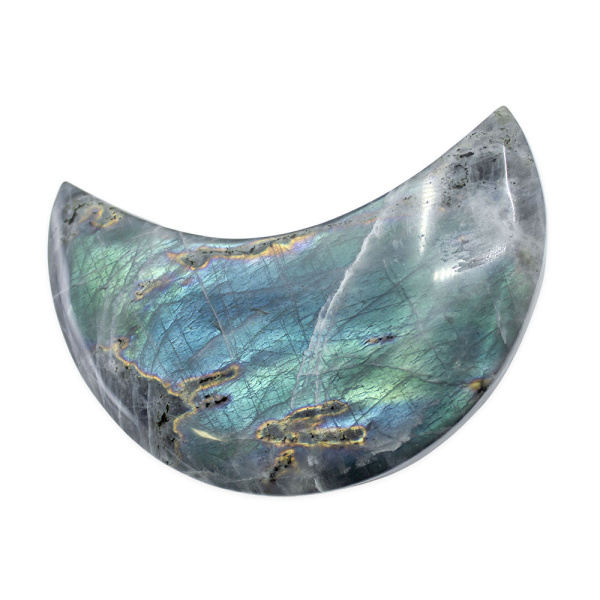 Labradorite Moon on Stand - Image 2