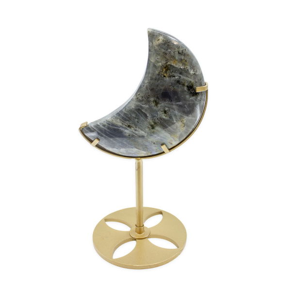 Labradorite Moon on Stand - Image 5