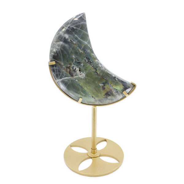 Labradorite Moon on Stand - Image 5