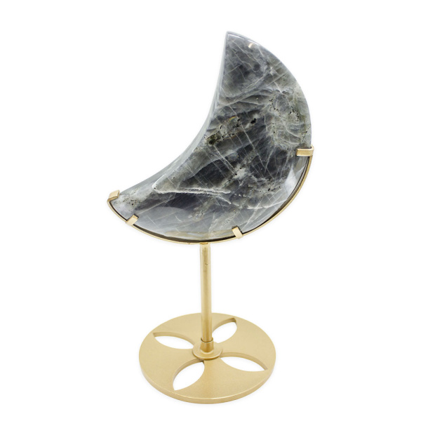 Labradorite Moon on Stand - Image 4