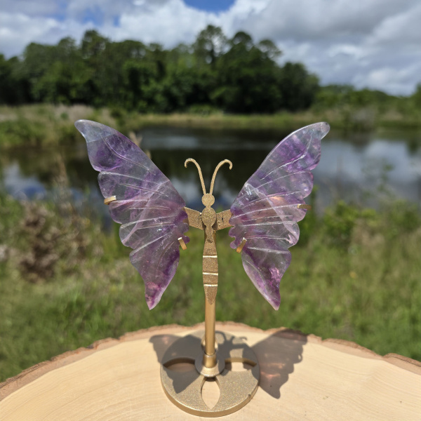 Fluorite Butterfly on Stand