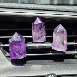 Amethyst Point Car Vent Clip