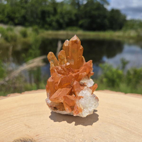 Tangerine Quartz Cluster