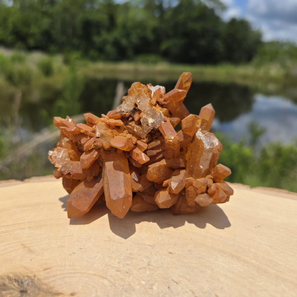 Tangerine Quartz Cluster