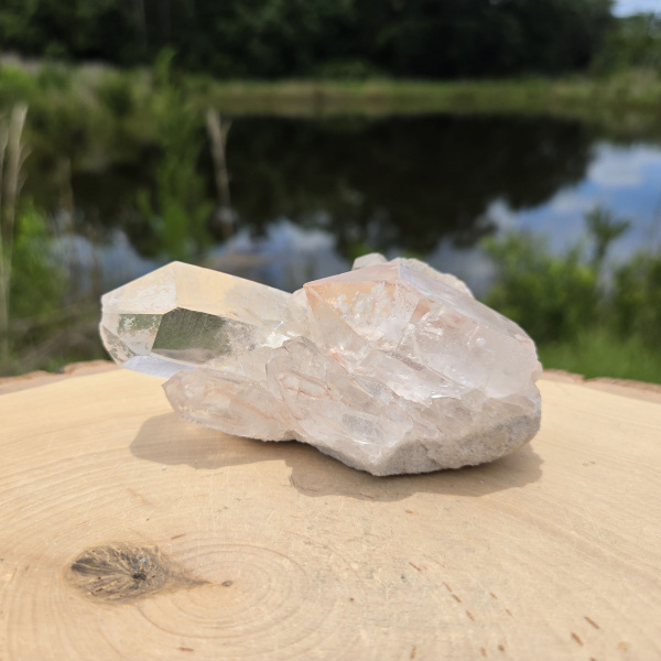 Pink  Lemurian Cluster