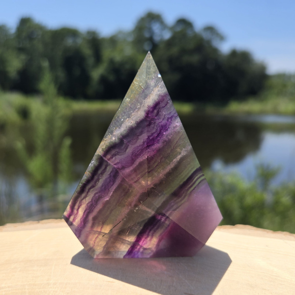 Rainbow Fluorite Arrowhead