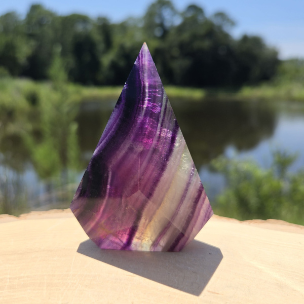 Rainbow Fluorite Arrowhead