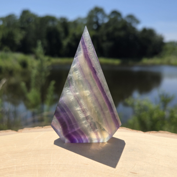 Rainbow Fluorite Arrowhead