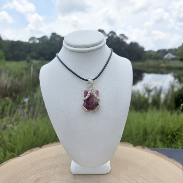 ‘Crown of Success’ Eudialyte Pendant