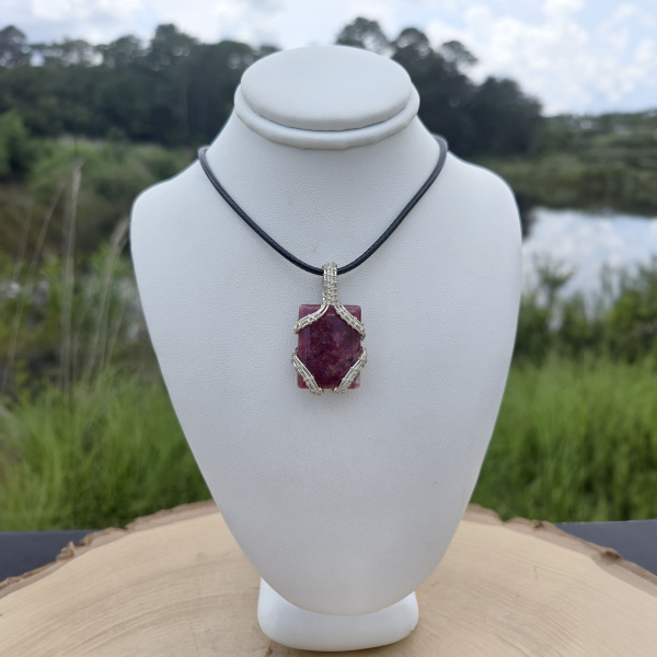 'Crown of Success’ Eudialyte Pendant