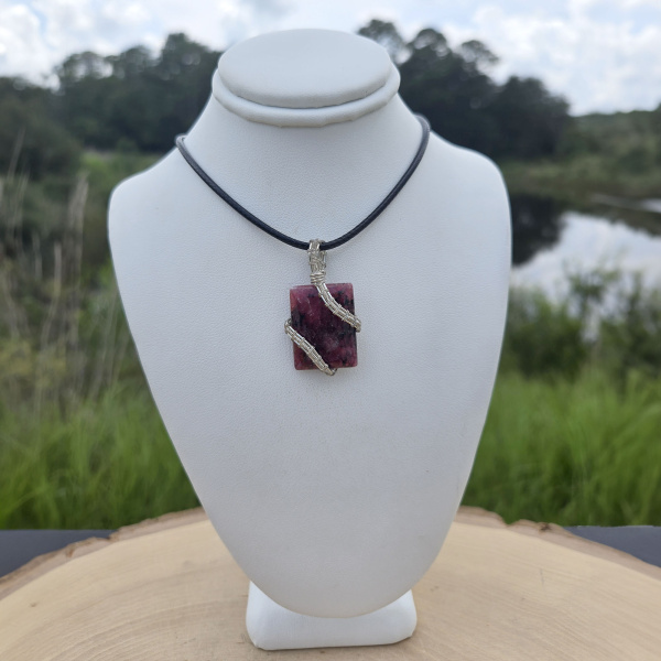 ‘Crown of Success’ Eudialyte Pendant