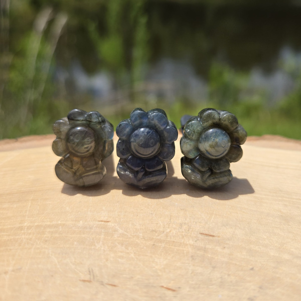 Labradorite Sunflower Car Vent Clip - Image 2