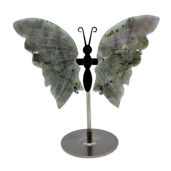 Labradorite Butterfly on Stand - Image 2