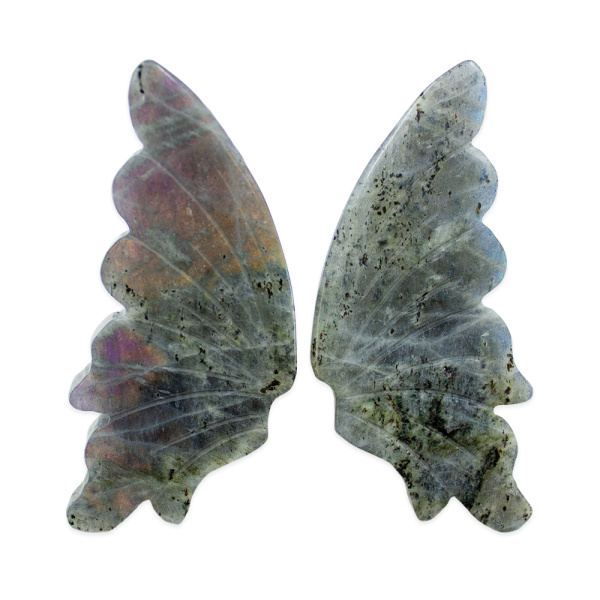 Labradorite Butterfly on Stand - Image 3