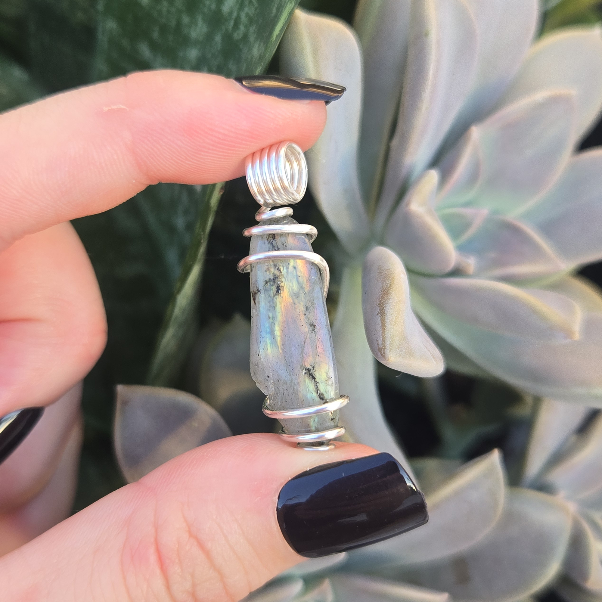 Labradorite Wire Wrapped Pendant Crystal Vaults labradorite-wire-wrapped-pendant-crystal-vaults