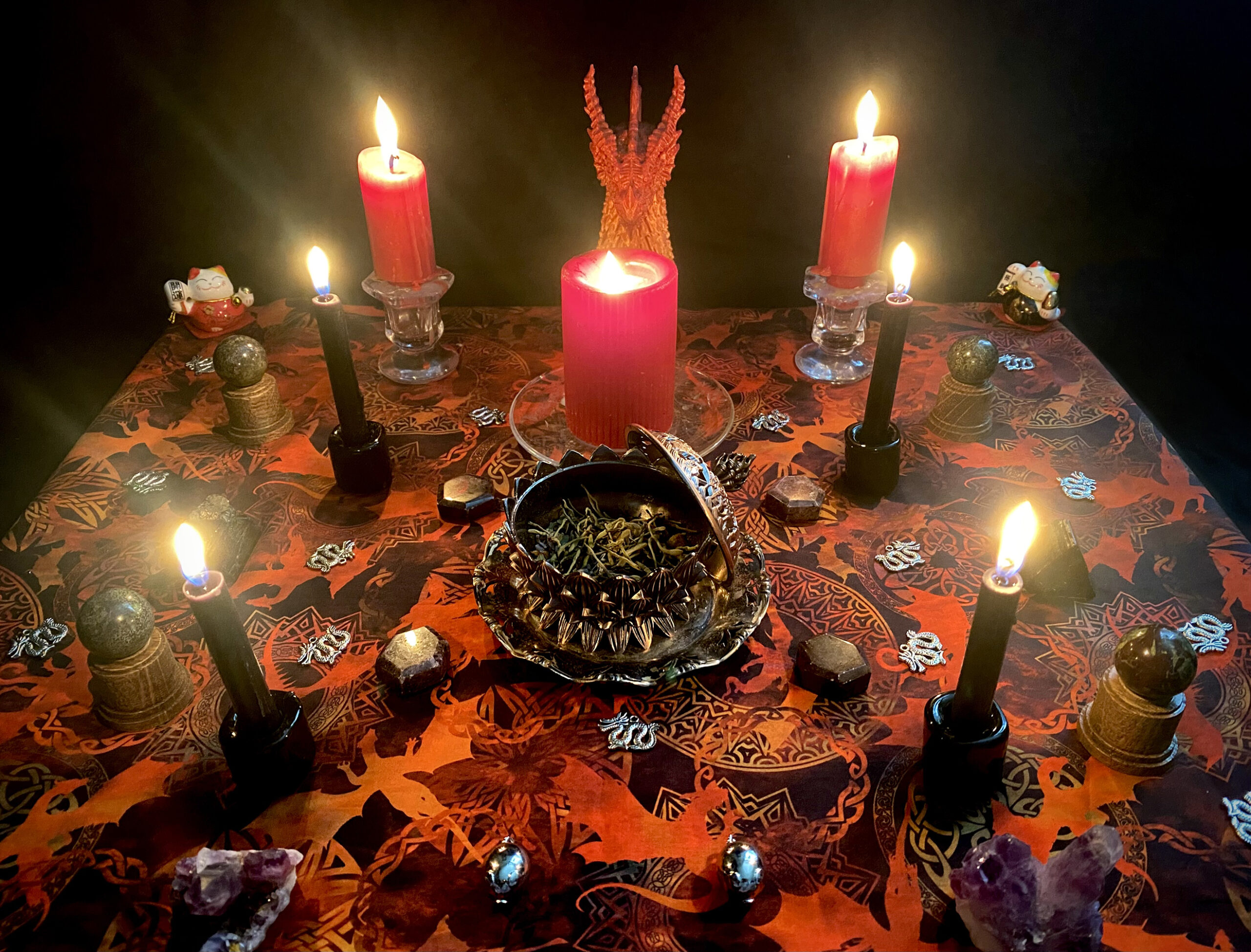 Red Dragon Luck Super Moon Ceremony - Gather the luck of the Red Dragon and the magic of the Cosmos for good health and prosperity - Image 5