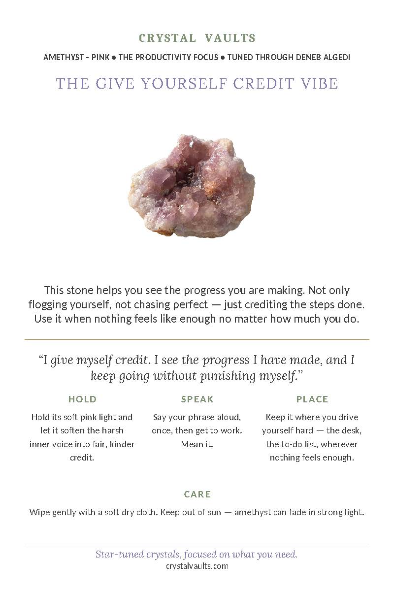 Give Yourself Credit Vibe - Image 2