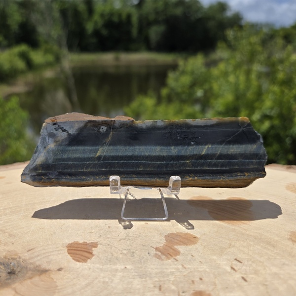 Blue Tiger's Eye Altar Stone