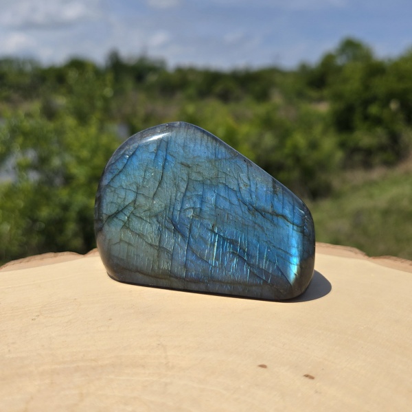 SWAN Comet–Charged Labradorite Polished Freeform - Limited Edition • Once-in-a-Million-Years Infusion - Image 2