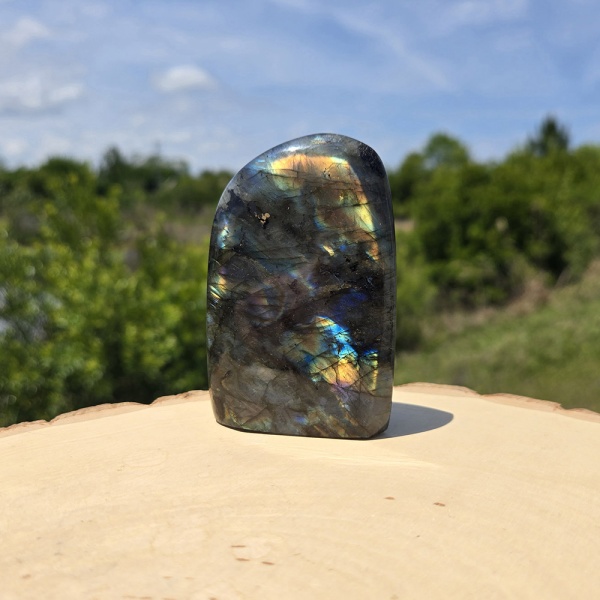 SWAN Comet–Charged Labradorite Polished Freeform - Limited Edition • Once-in-a-Million-Years Infusion - Image 2