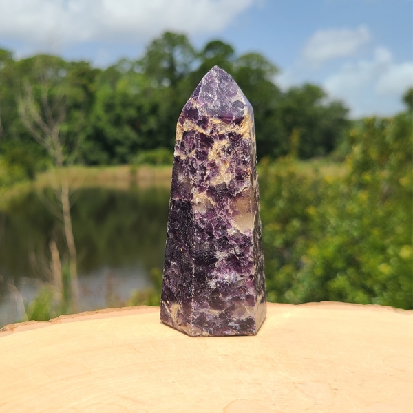 Lepidolite Point