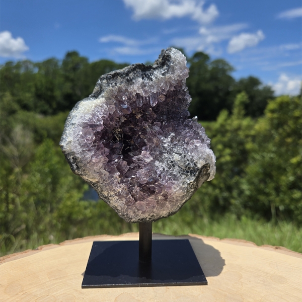 Amethyst Druzy on Stand
