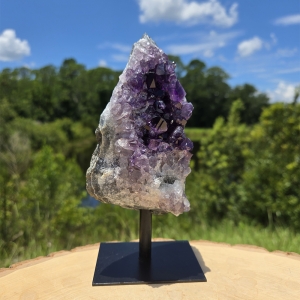Amethyst Druzy on Stand